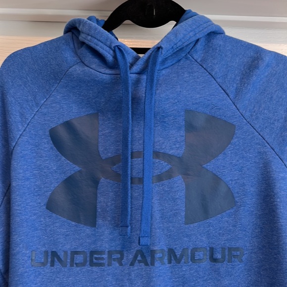 Under Armour Blue Small Hooded Pullover Sweatshirt - Picture 3 of 8